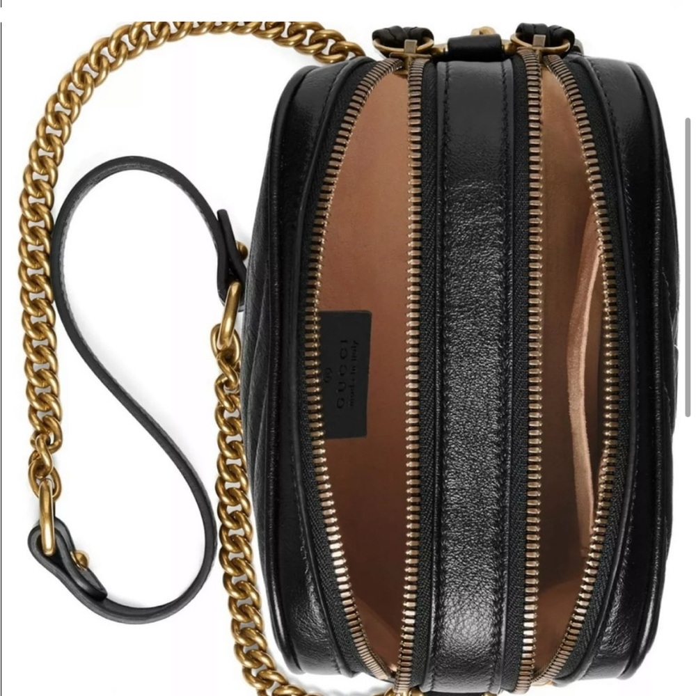 Gucci Marmont Matelasse Black Shoulder Bag - Picture 3 of 7